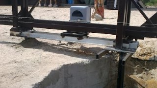 Купить сваи для ворот в Крымск. Заказать ворота на сваях под ключ от 21696 руб